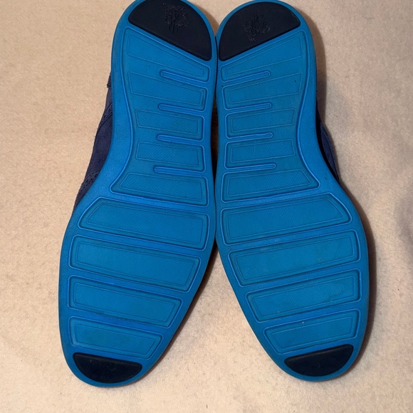 Cole Haan Blue Suede Wing Tip Dress Shoes Men’s Size 11 - Picture 4 of 6